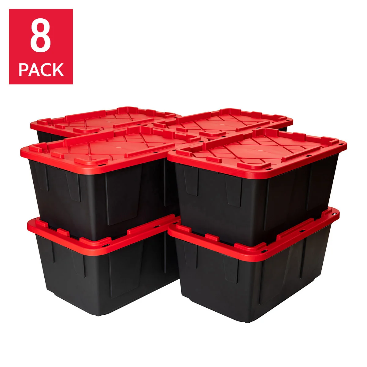 Greenmade 27 Gallon Storage Bin, 8-pack