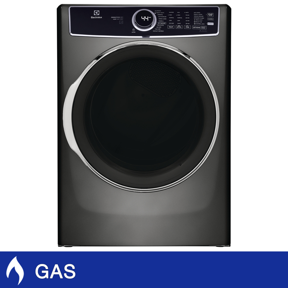 Electrolux 6 Series 8.0 cu ft. Grey Gas Dryer with Instant Refresh Cycle