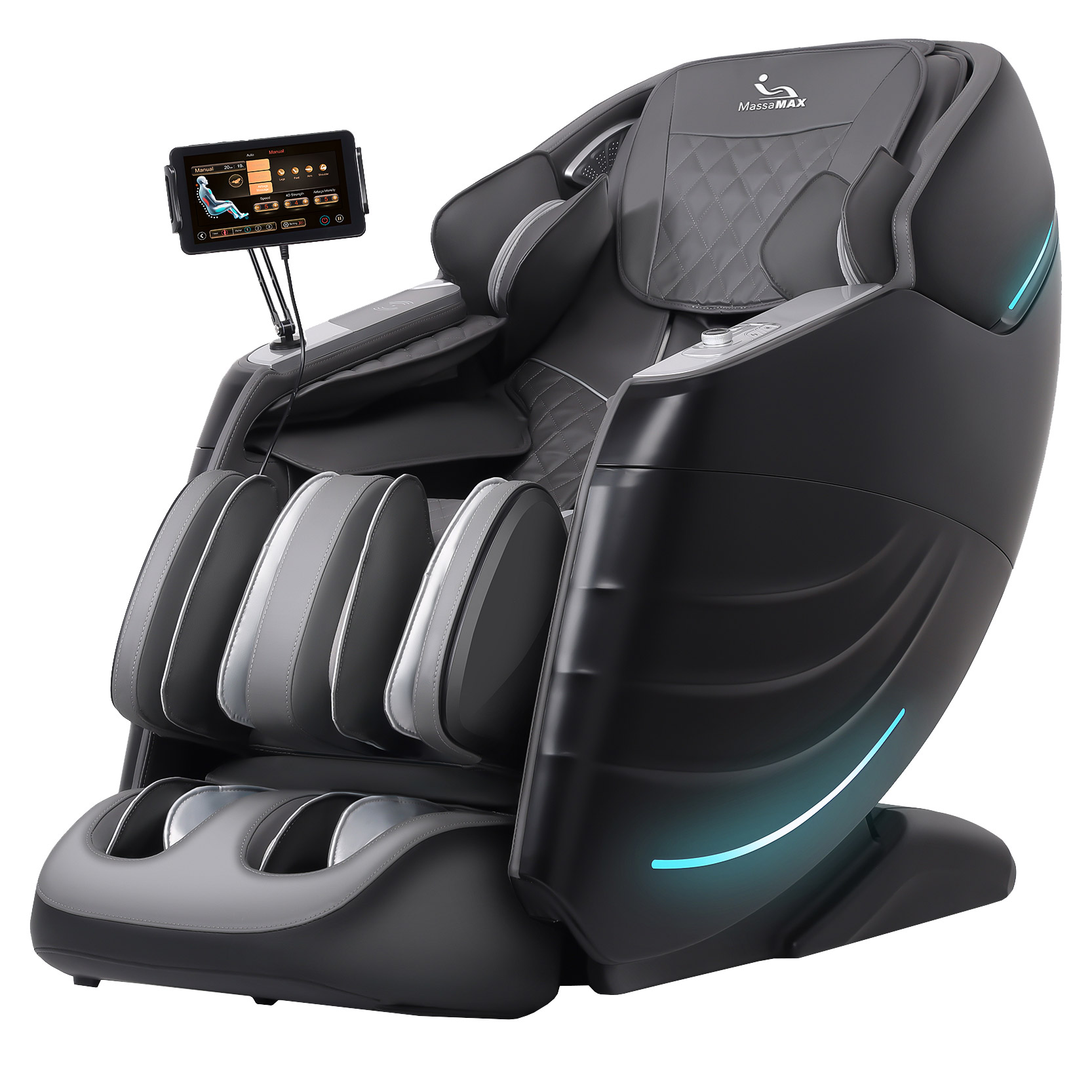 masa MassaMAX Massage Chair, Full Body SL Track Electric Recliner with