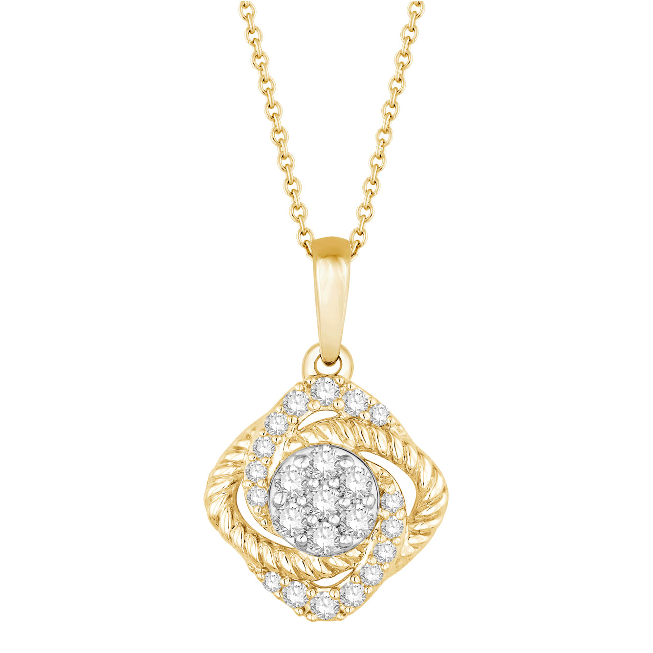 Round Brilliant Diamond Pendant (0.25 ct)