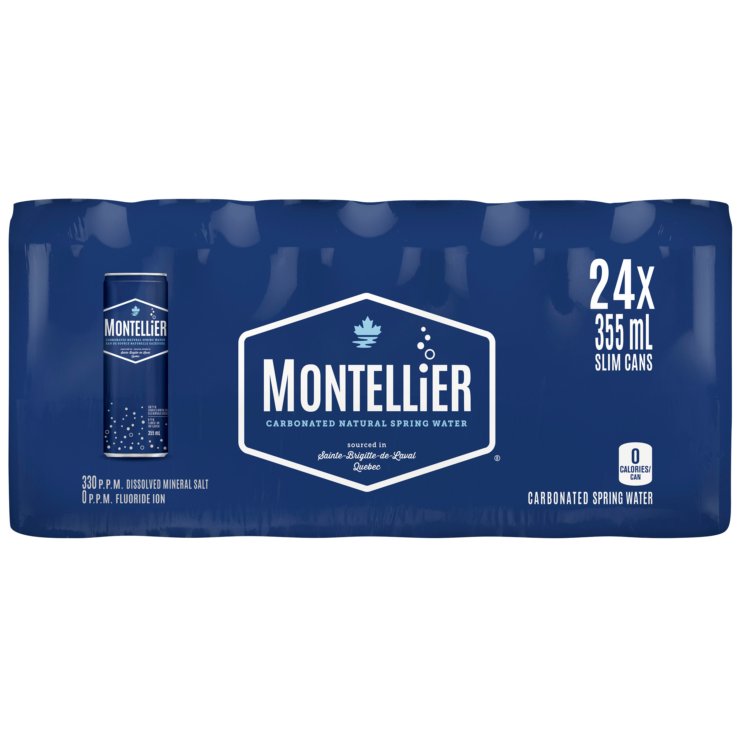 Montellier Carbonated Water 24 x 355 ml