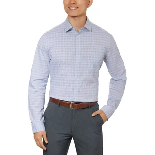 CALVIN KLEIN MEN'S TECH ACTIVE STRETCH DRESS SHIRT