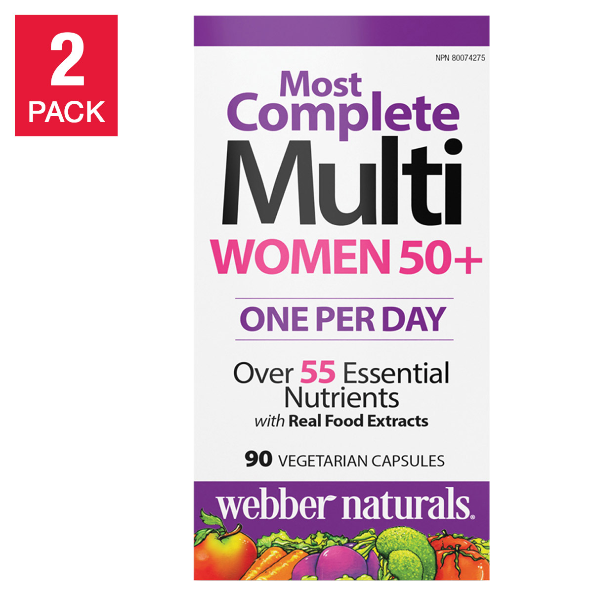 webber naturals Women’s 50+ Most Complete Multi - 2 x 90 vegetarian capsules