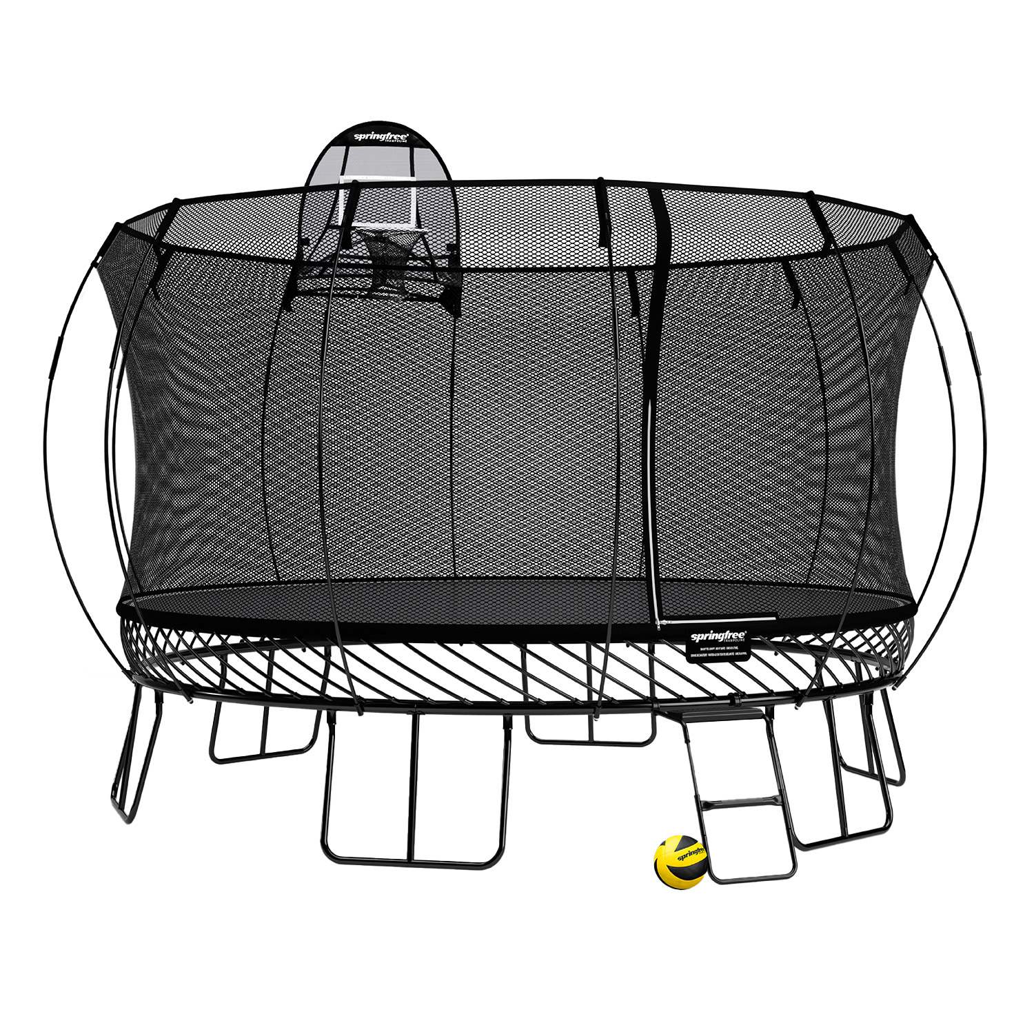 Springfree All Black 13' Jumbo Round Trampoline