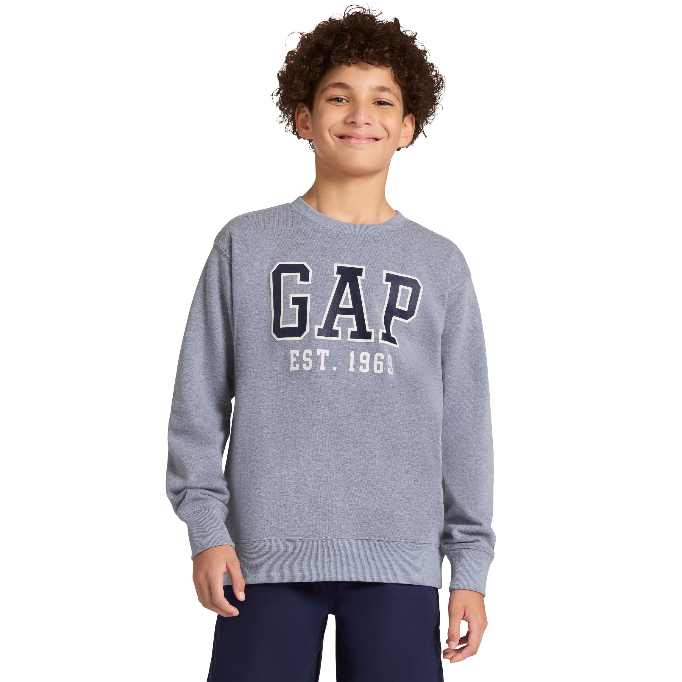 Chandail à encolure ras-du-cou - Marine - Kids | H&M CA