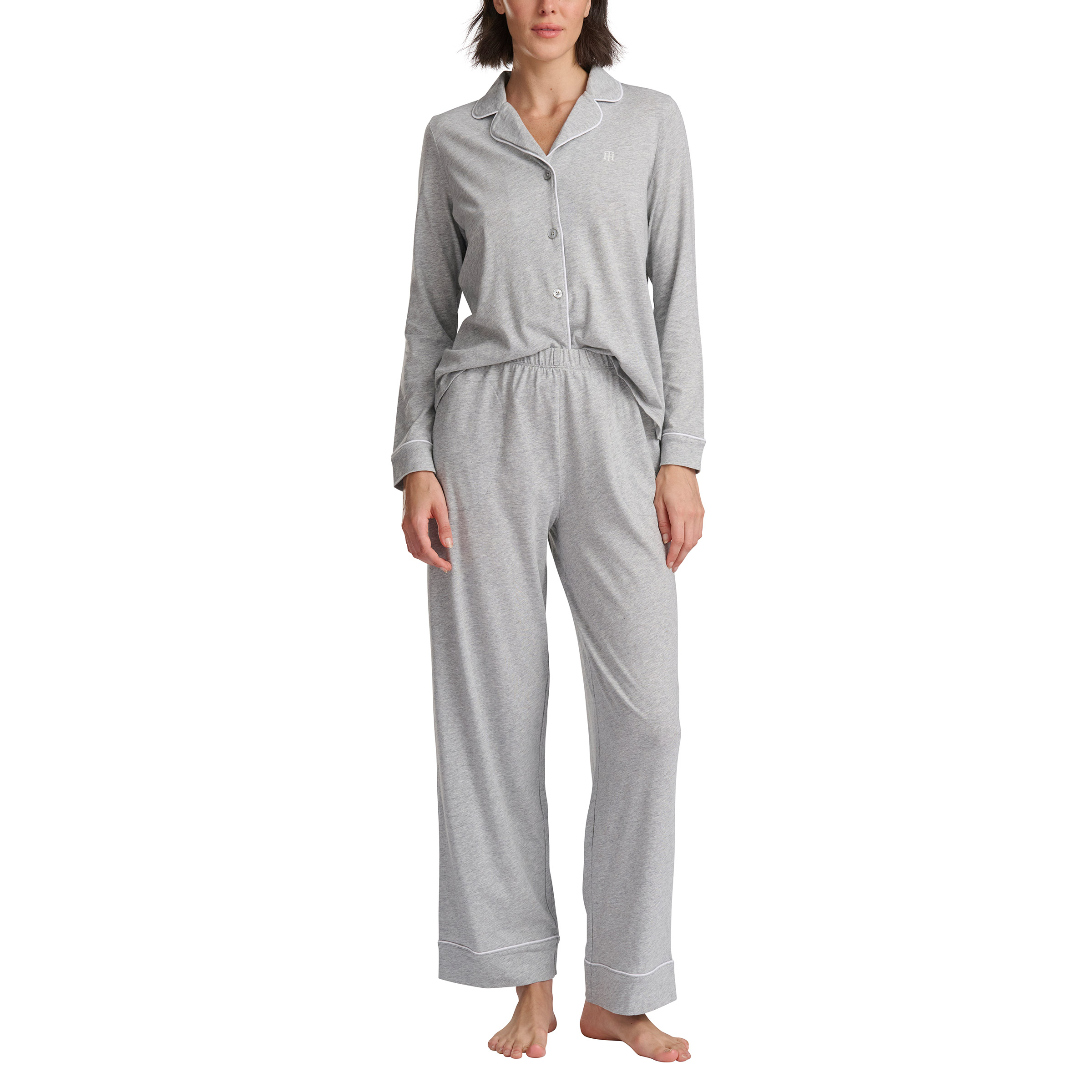 Tommy Hilfiger Women's Notch Collar Pajama Set, 2-piece