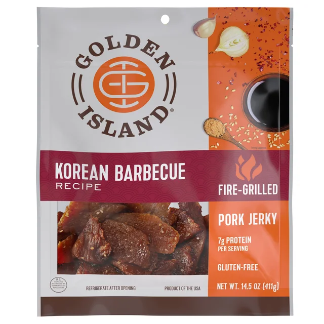GOLDEN ISLAND KOREAN BBQ PORK JERKY 14.5 OZ