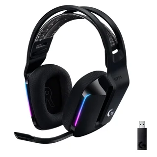 Logitech G733 LIGHTSPEED Wireless Over-the-Ear Gaming Headset for PlayStation, Windows - Black