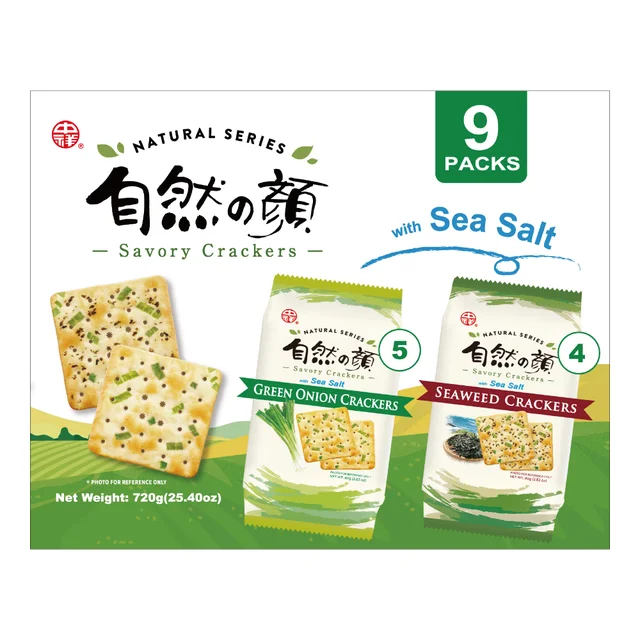 NATURAL SERIES SEAWEED & GREEN ONION 9 COUNT 2.82 OUNCES EA