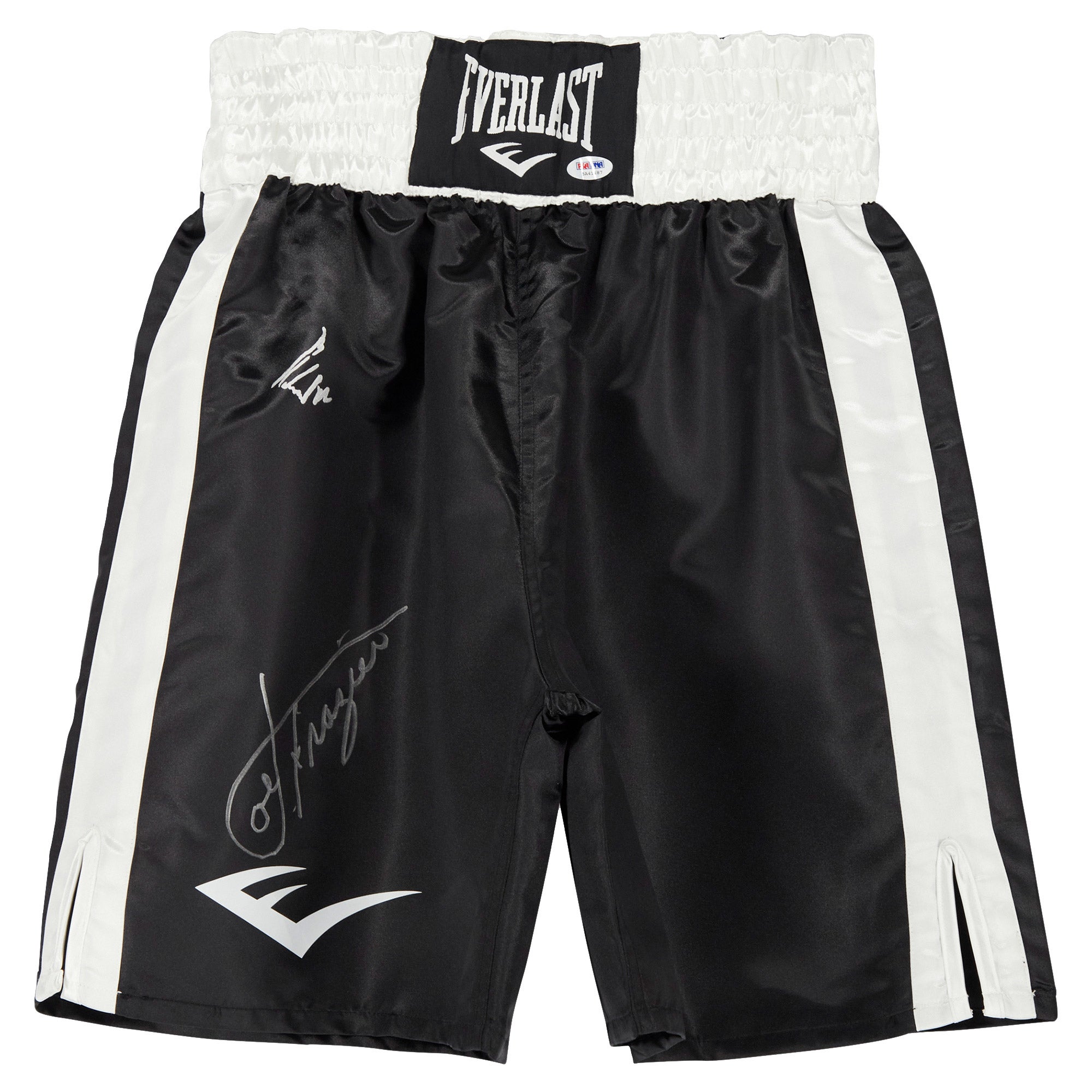 Muhammad Ali & Joe Frazier Autographed Black Everlast Boxing
