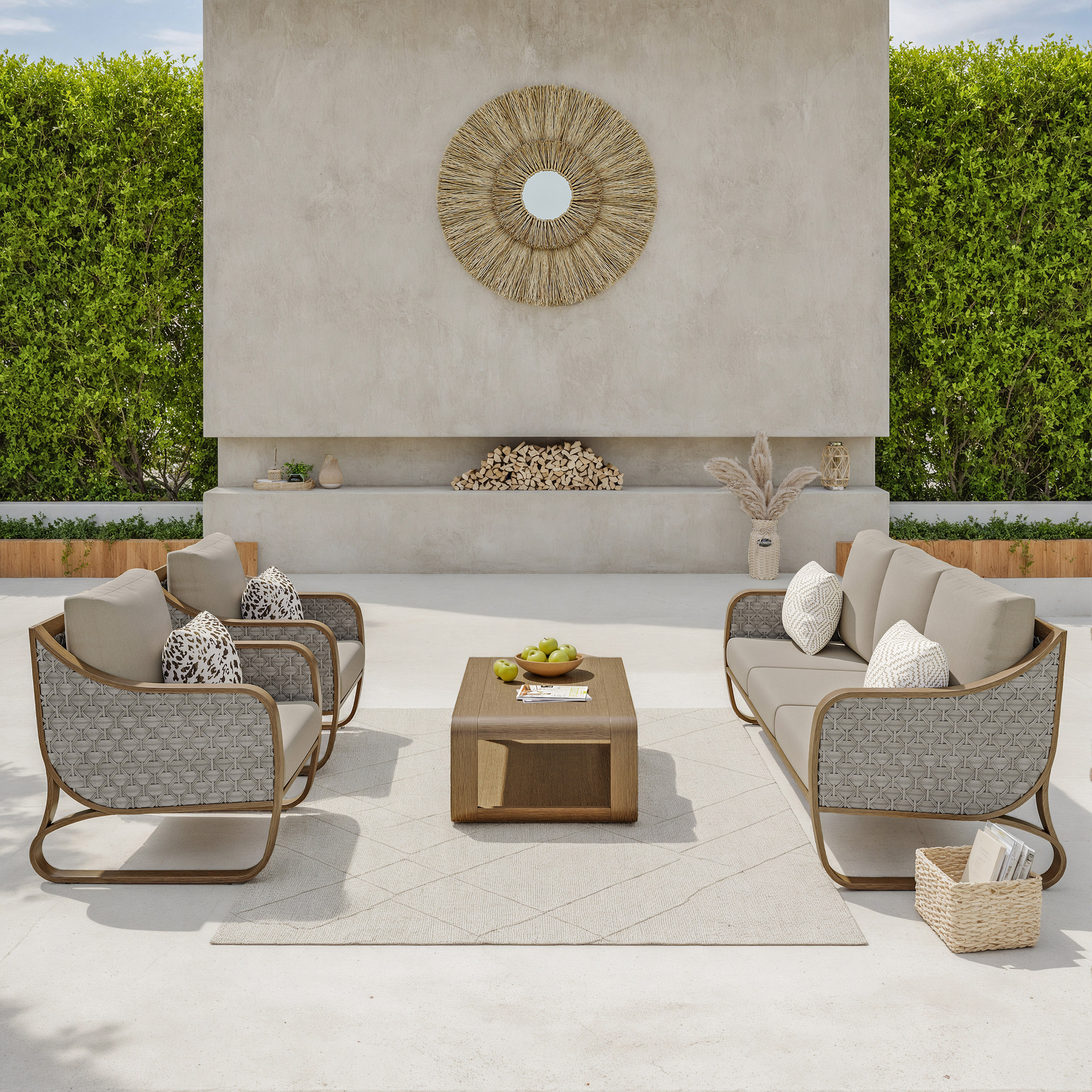 Honey Island 4-piece Patio Conversation Set | Costco