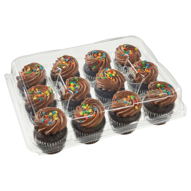 CHOCOLATE CUPCAKES W/ BUTTERCREAM ICING 12 COUNT