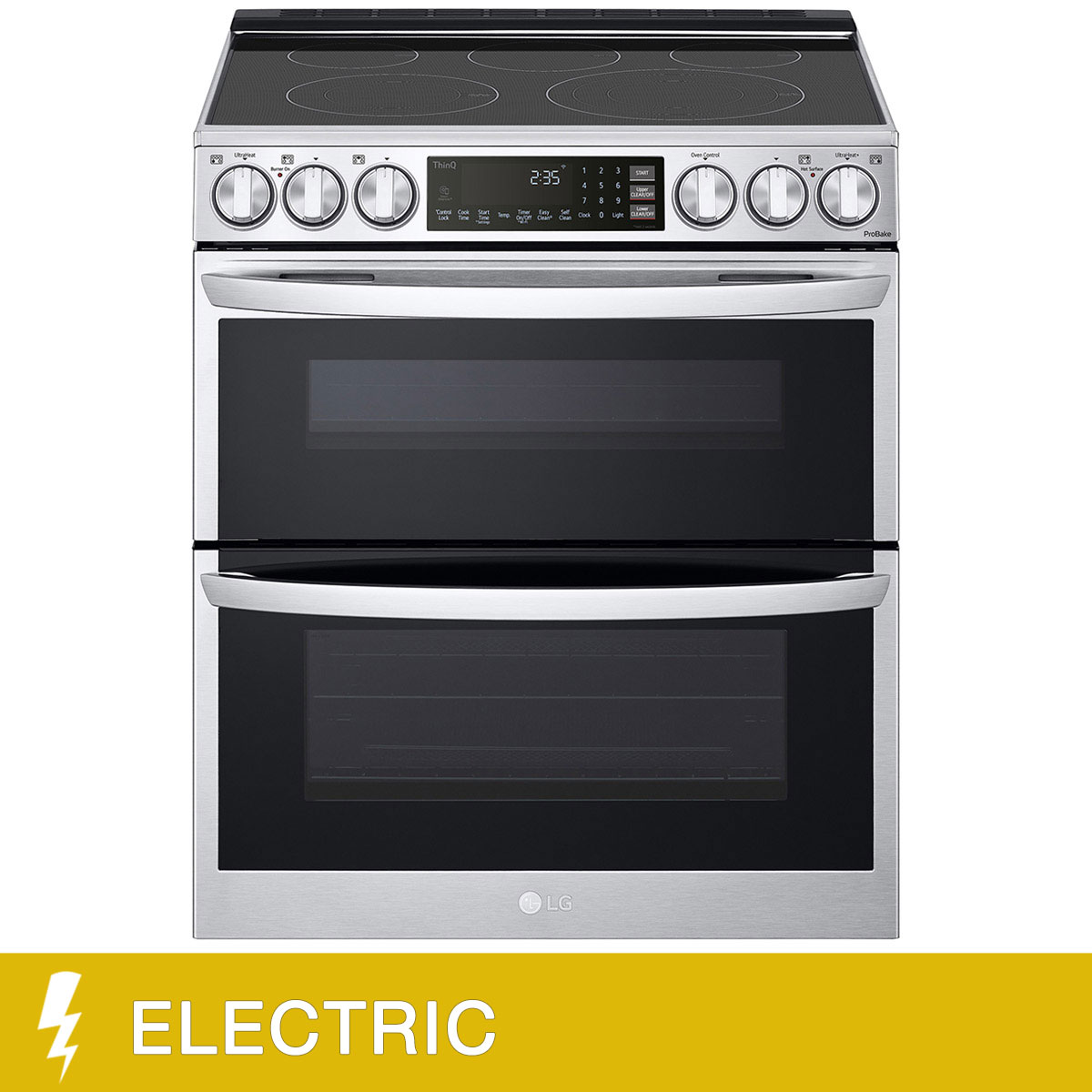 LG 7.3 cu. ft. Smart ELECTRIC Double Oven Range with Built-In Air Fry