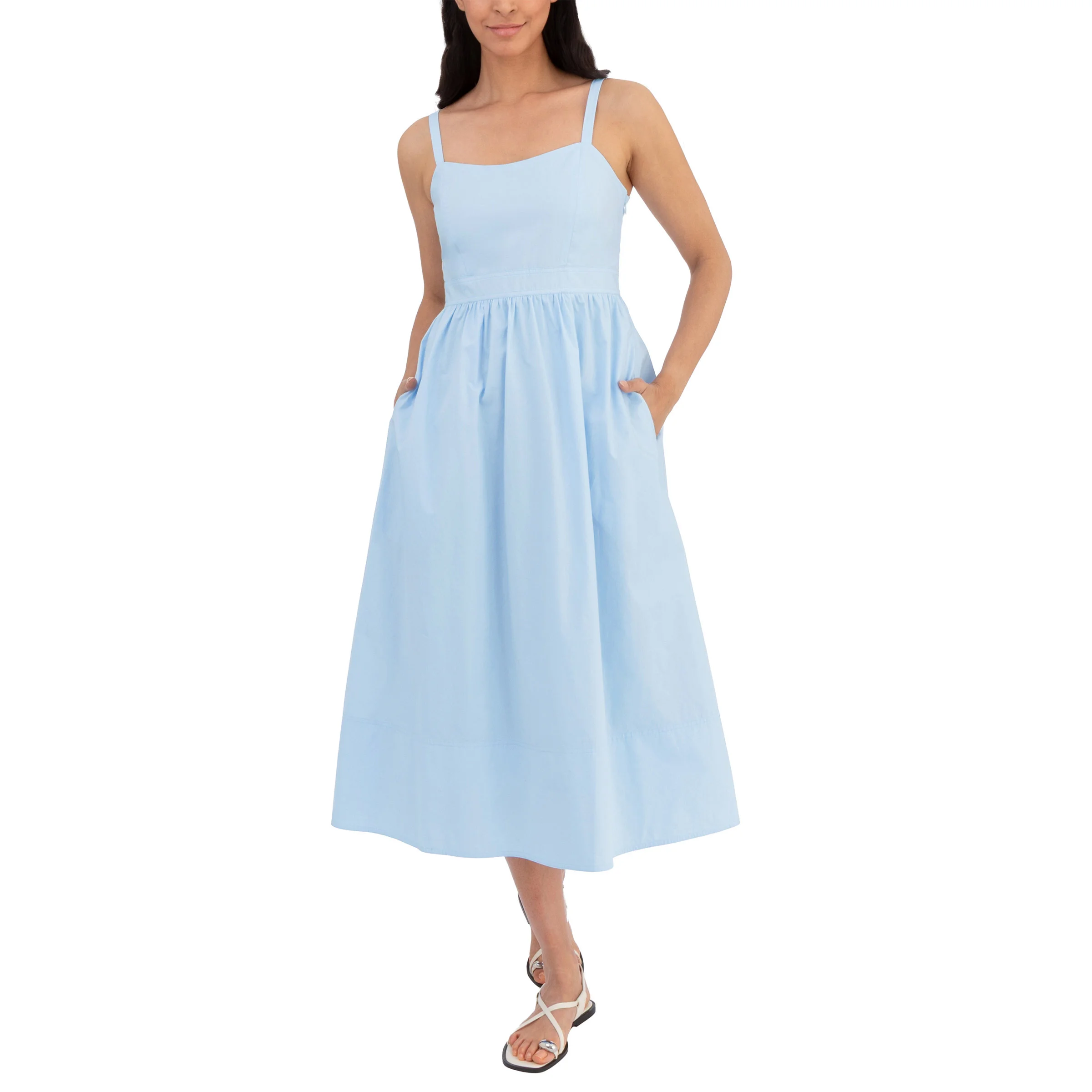 Well Worn Women's Poplin Midi Dress | Costco