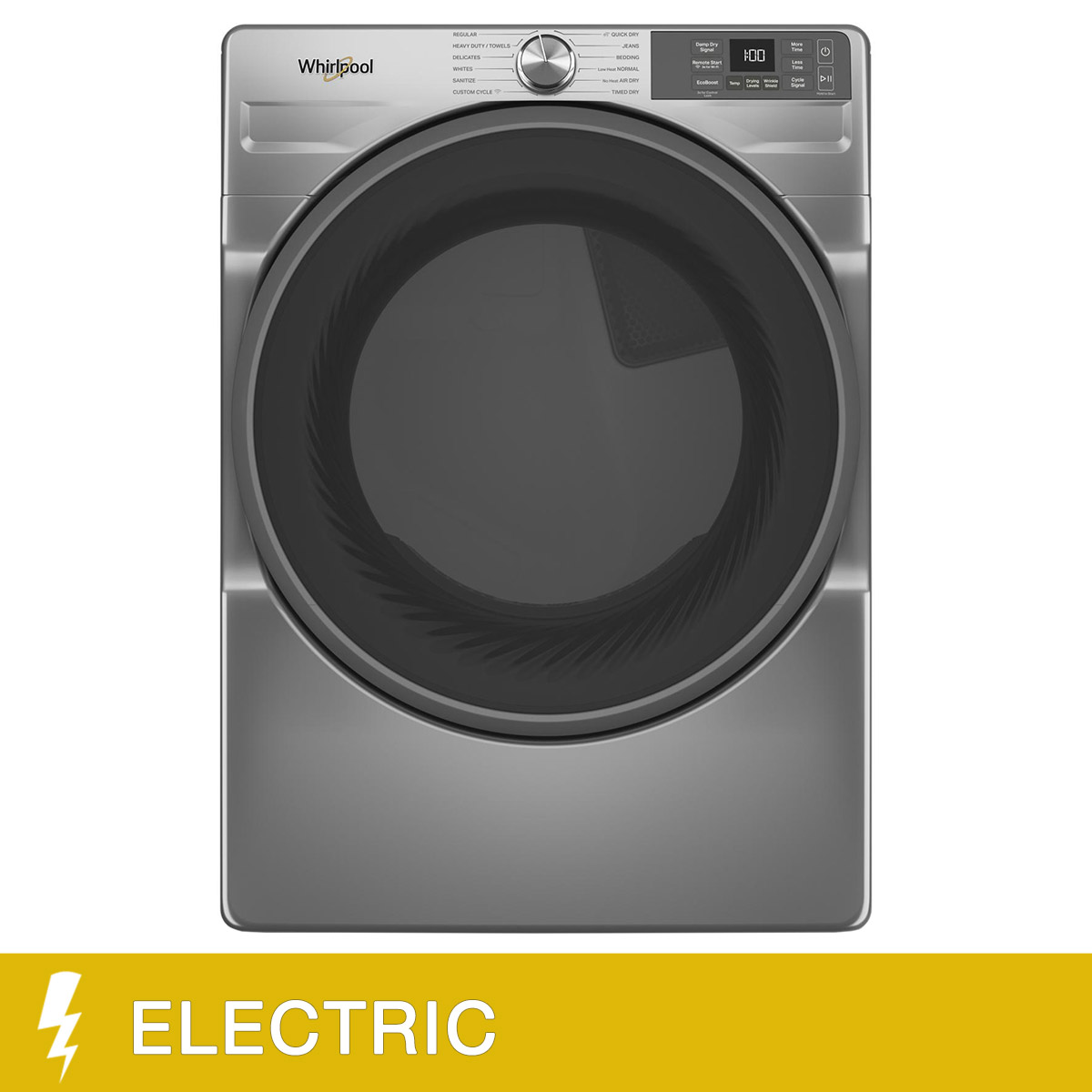 Whirlpool 7.4 cu ft. Electric Dryer with Wrinkle Shield Option