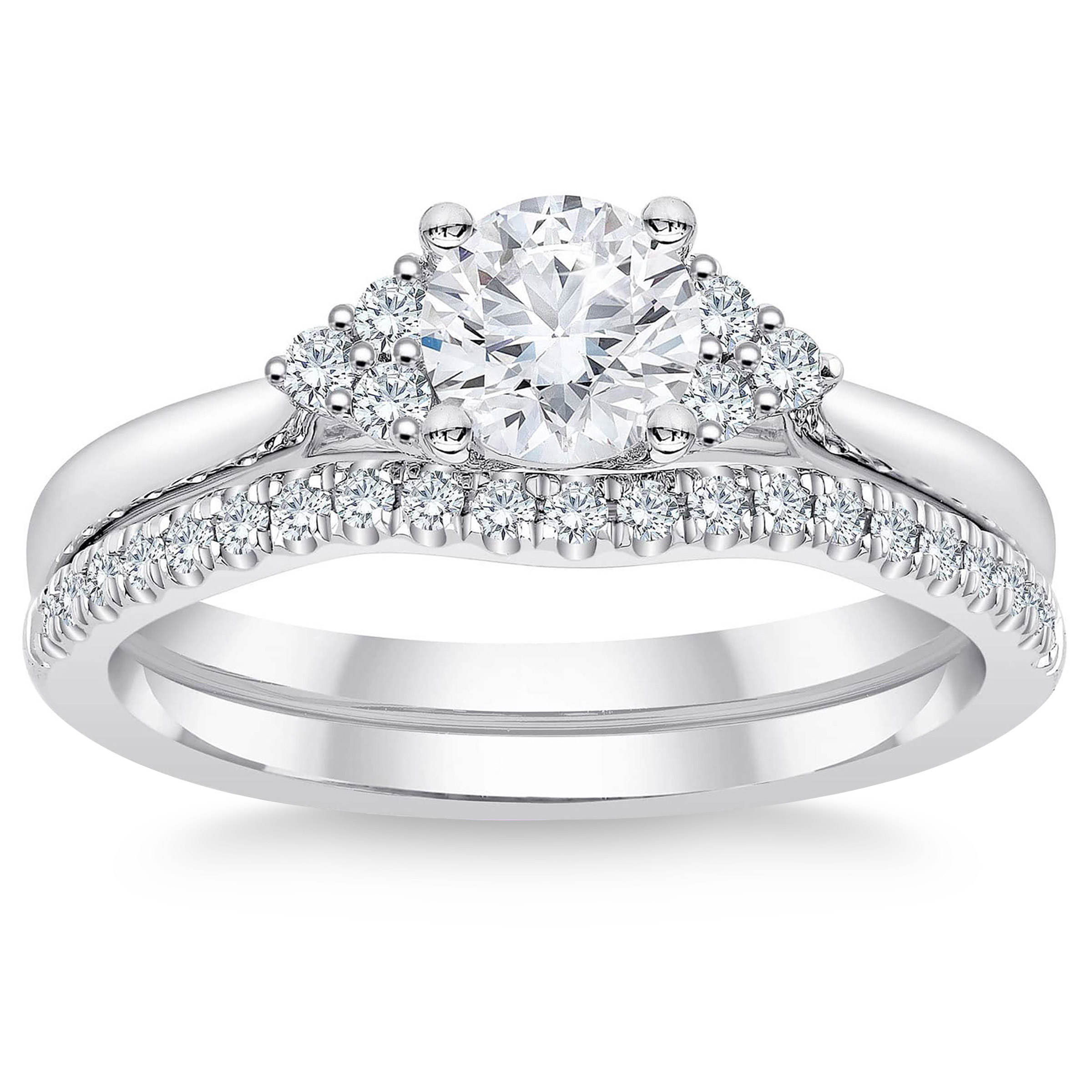 Round Brilliant Diamond Wedding Set (0.85 ctw)