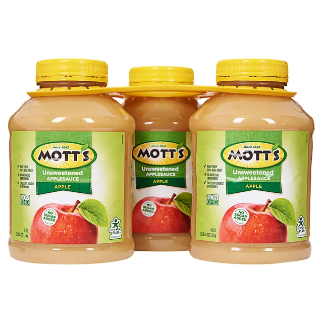 Mott's Natural Apple Sauce, 46 oz, 3-count