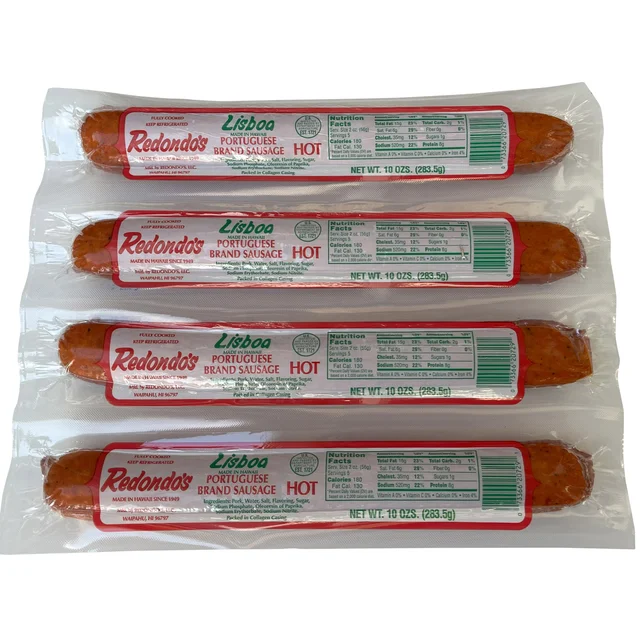 REDONDOS HOT PORTUGUESE SAUSAGE 4 / 10 OZ