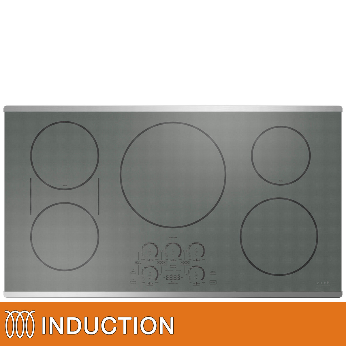 Café 36 in. Stainless Steel Built-in Induction Cooktop with Touch Control
