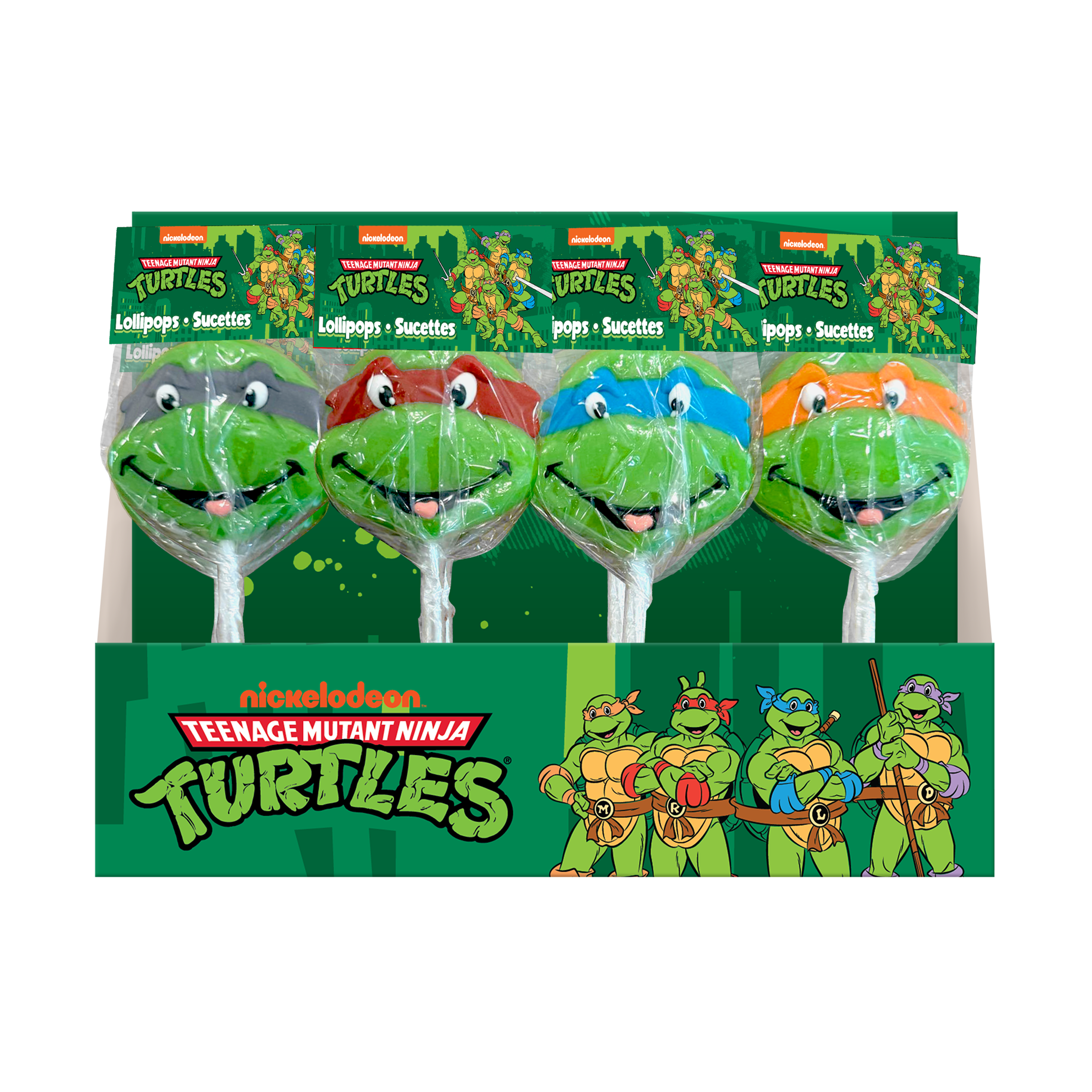 Bubblegum Kids Ninja Turtle Lollipops, 20 × 35 g