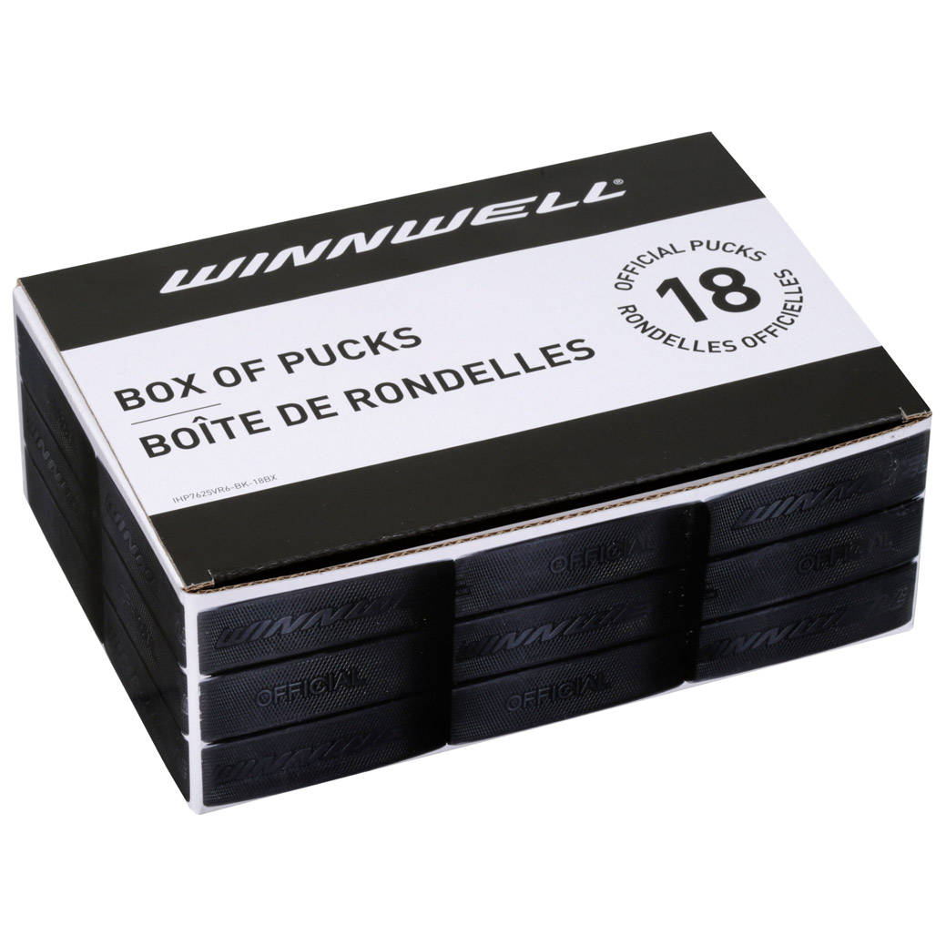 Winnwell Hockey Pucks Box of 18 units