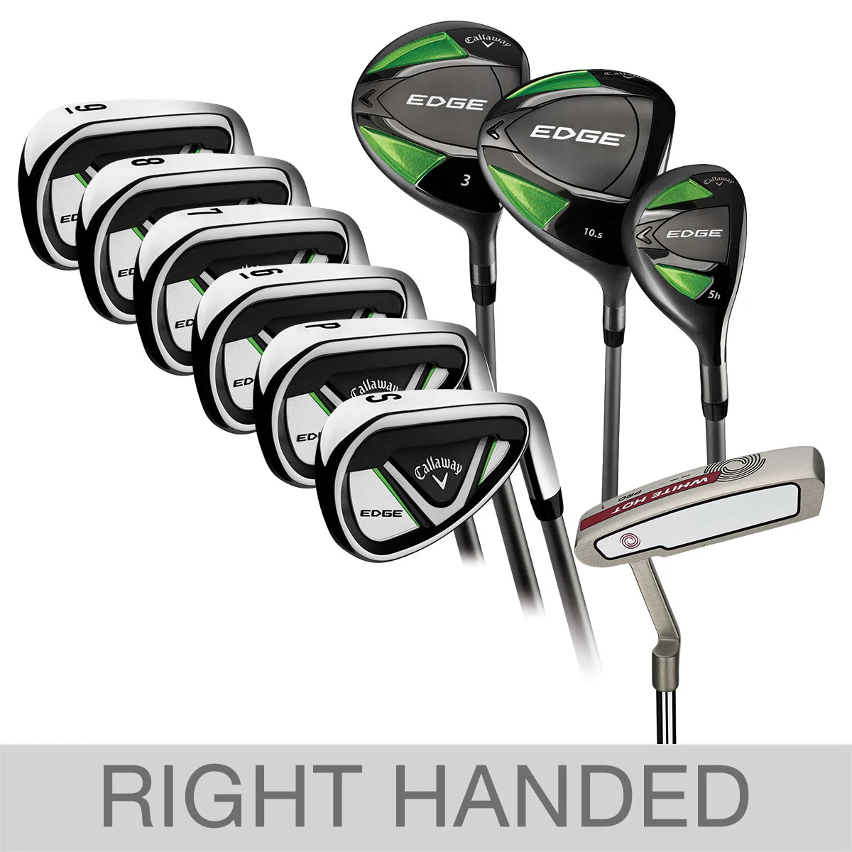 Callaway Edge 10-piece Men's Graphite Golf Club Set, Right Handed