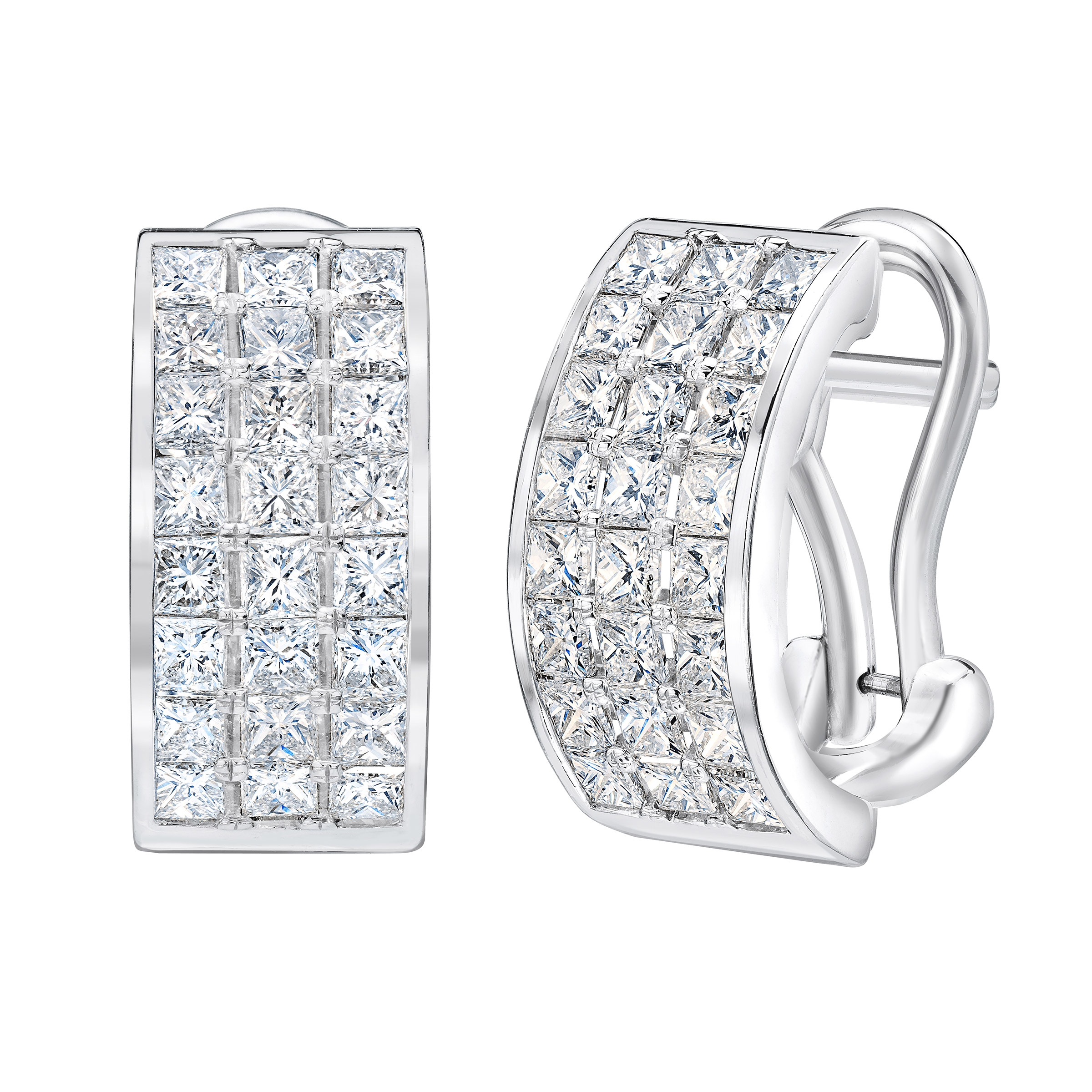 Princess Cut Diamond Earrings (2.00 ctw)