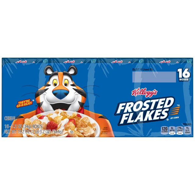 KELLOGG'S HANDI PACK FROSTED FLAKES 16 CT