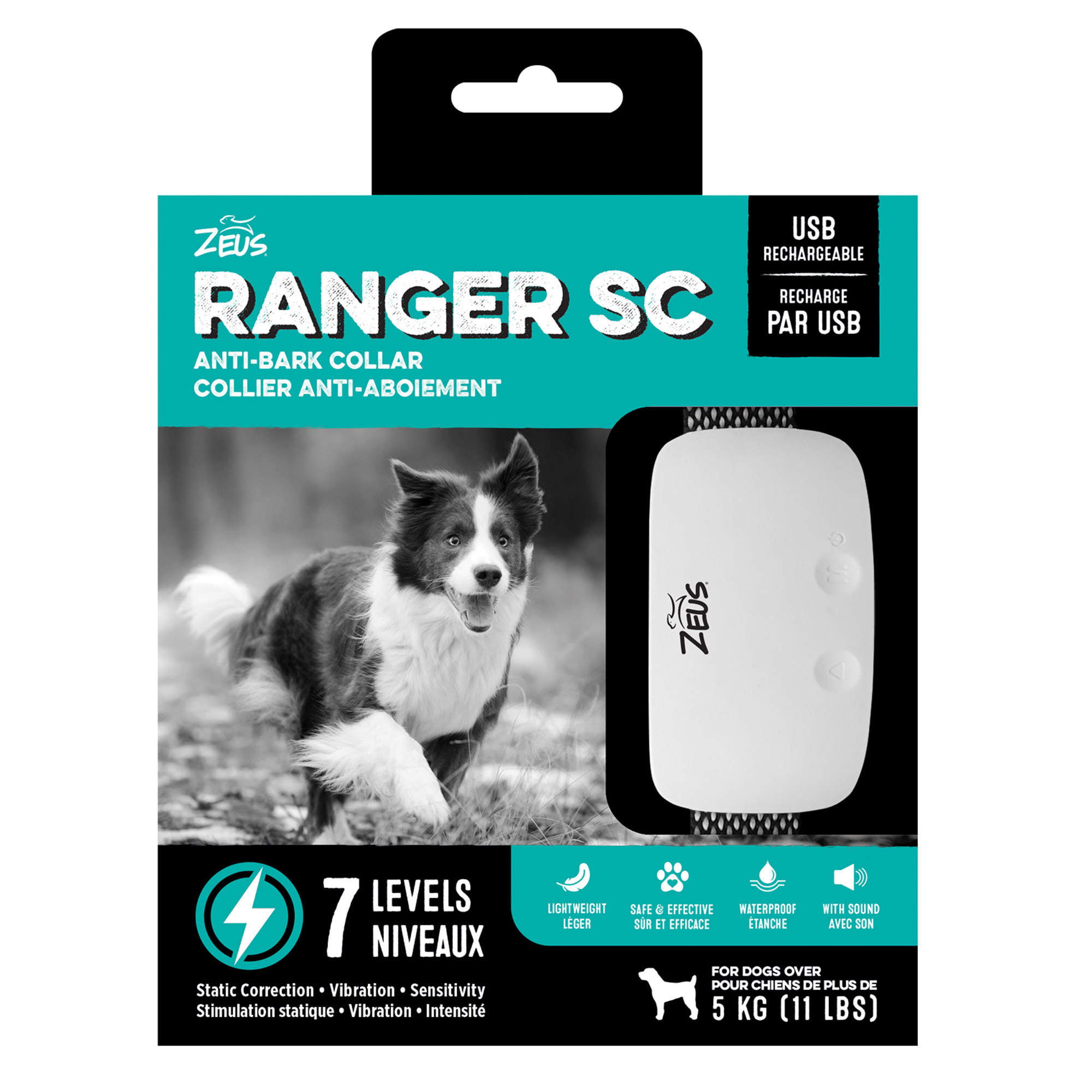 Zeus Ranger SC Anti-Bark Collar with Static Correction | Costco