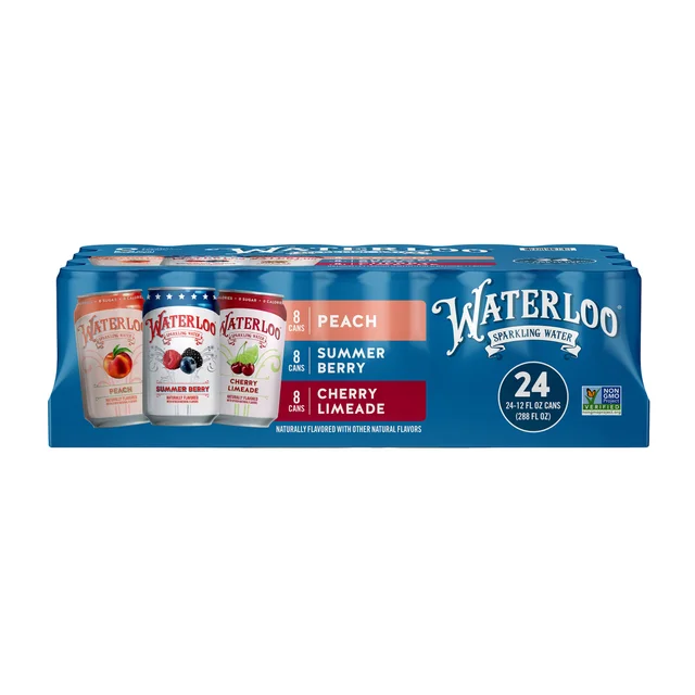 WATERLOO SPARKLING VARIETY PACK 24 CT / 12 OZ