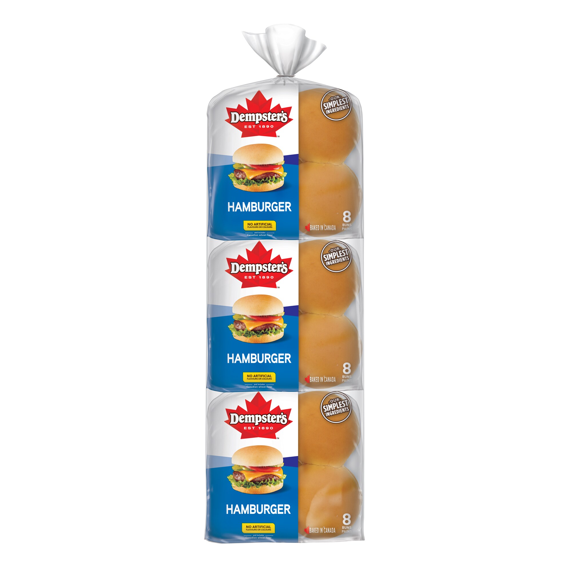 Dempster’s Hamburger Buns, 3 packs of 8