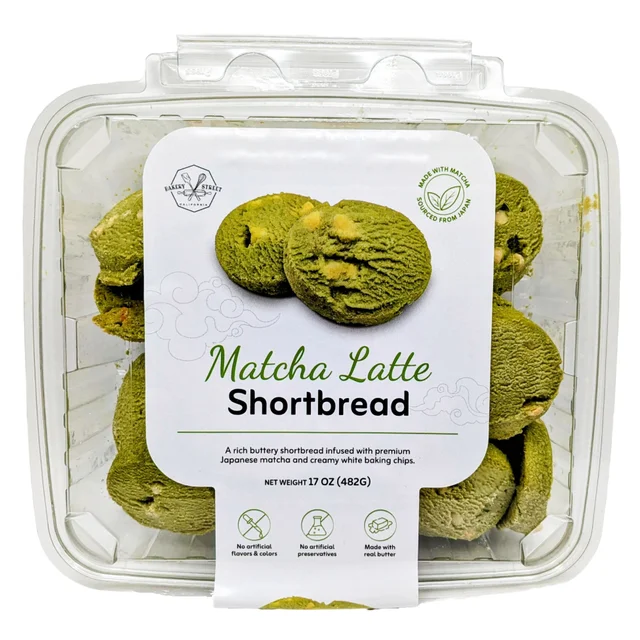 BAKERY STREET MATCHA LATTE SHORTBREAD 17 OZ
