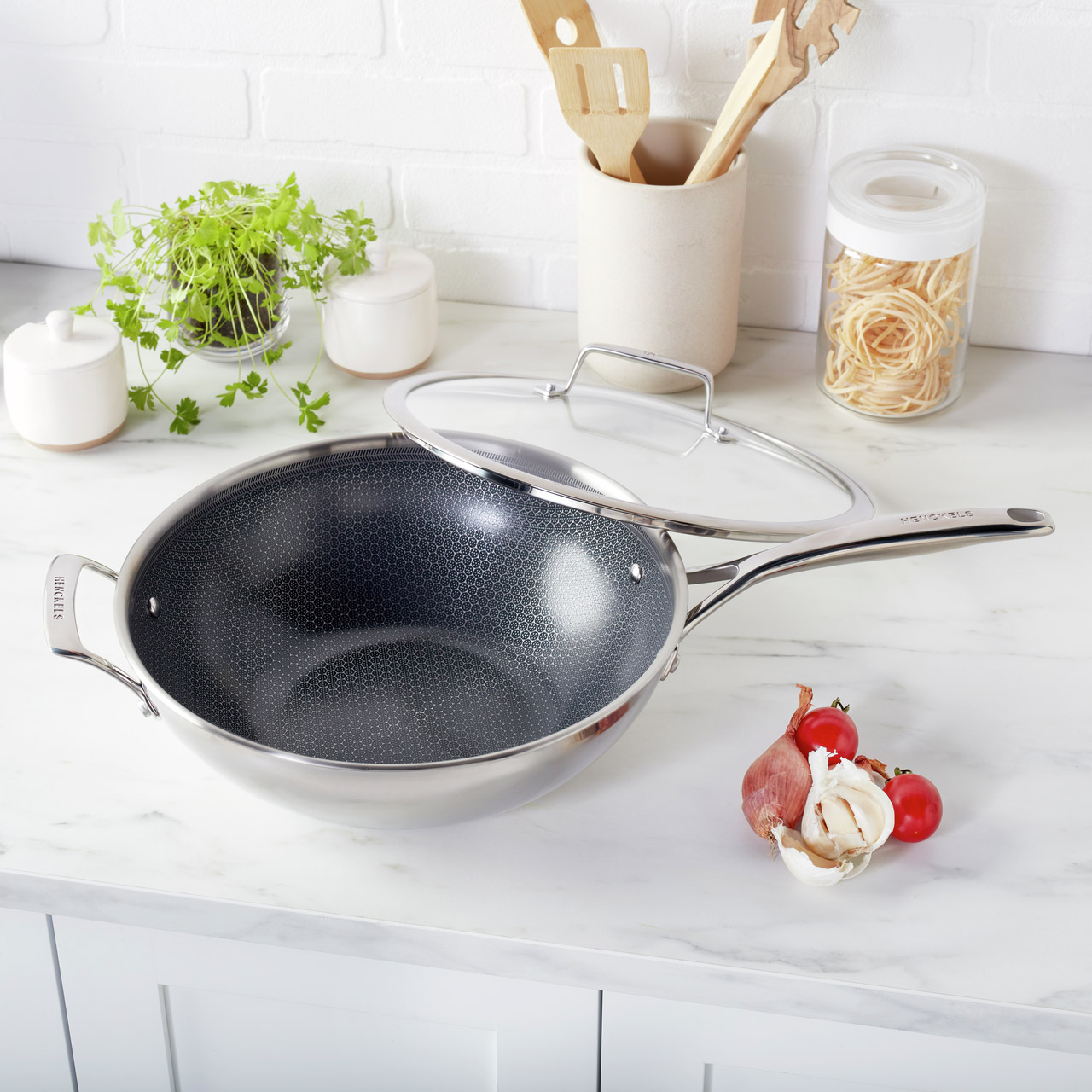 HENCKELS Paradigm Hybrid Ceramic Non-stick Tri-ply Clad Wok with