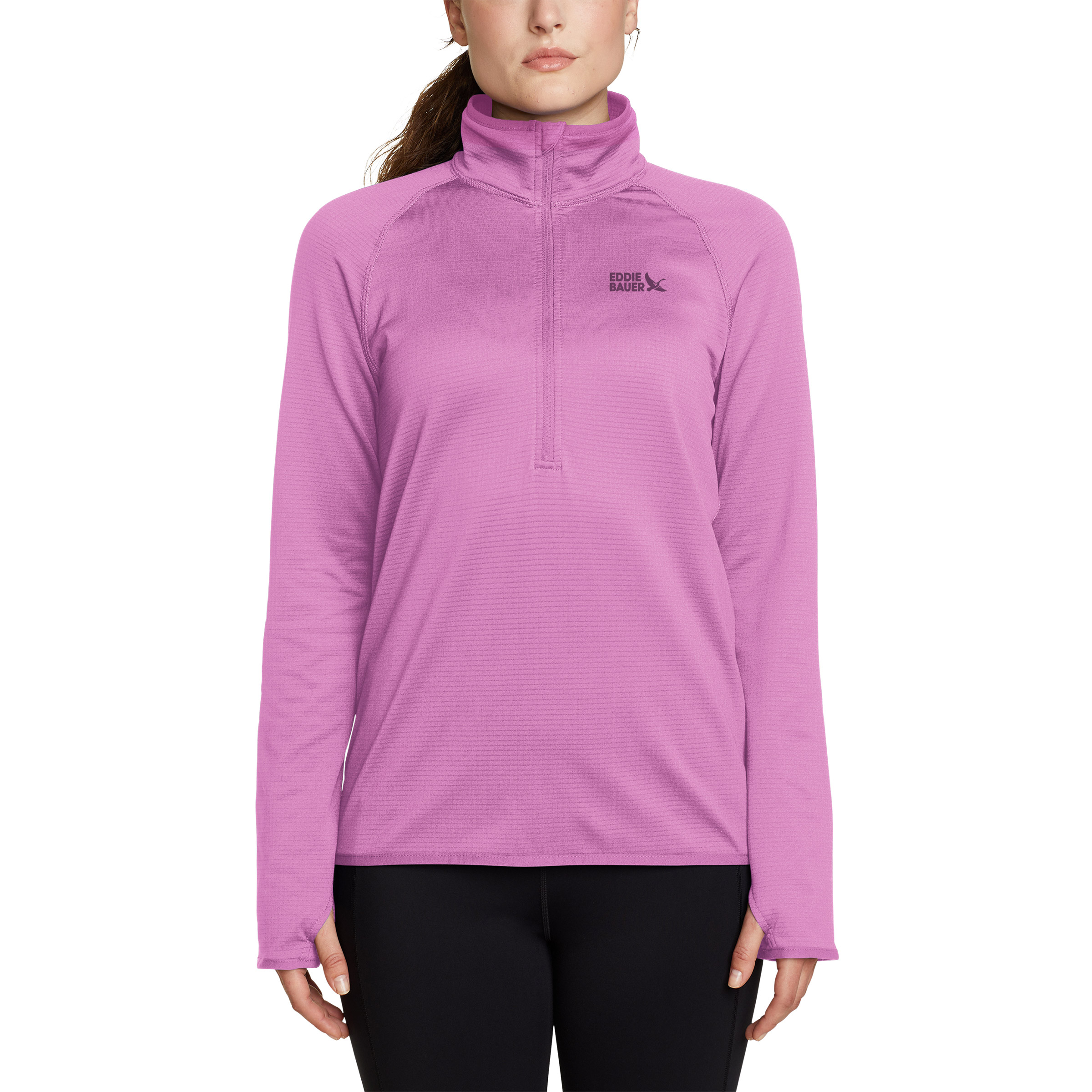 Eddie Bauer Women's Activator Grid Fleece Half-Zip | Costco