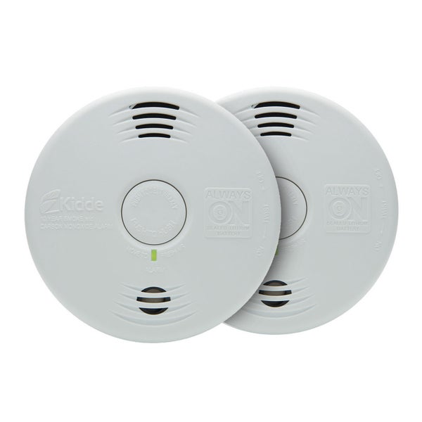 10-Year Worry Free Sealed Battery Smoke and Carbon Monoxide Combination Detector with Voice Alarm (2-Pack) 10-Year Worry Free Sealed Battery Smoke and Carbon Monoxide Combination Detector with Voice Alarm (2-Pack)