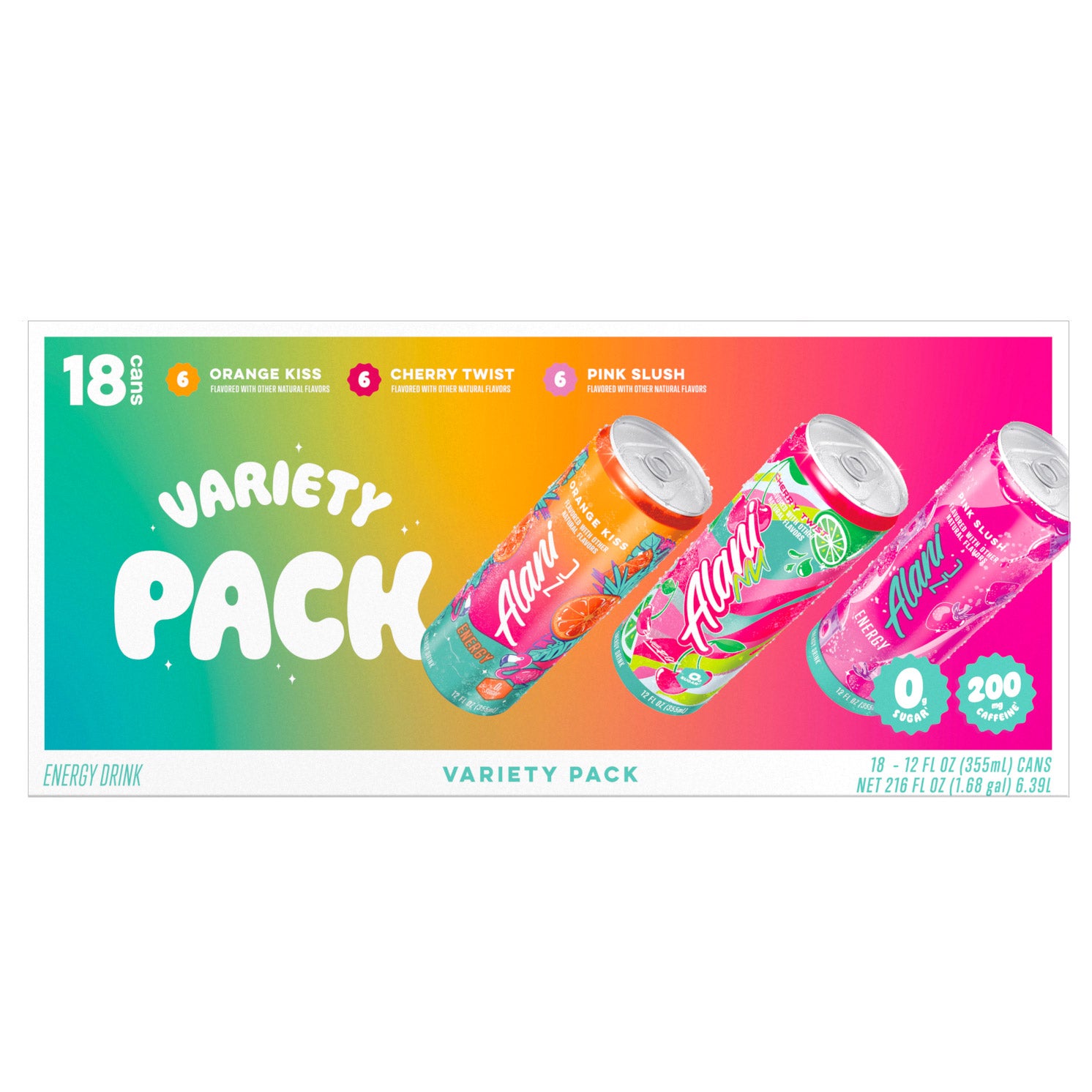 Alani Nu Energy Drink, Variety Pack, 12 fl oz, 18-count | Costco