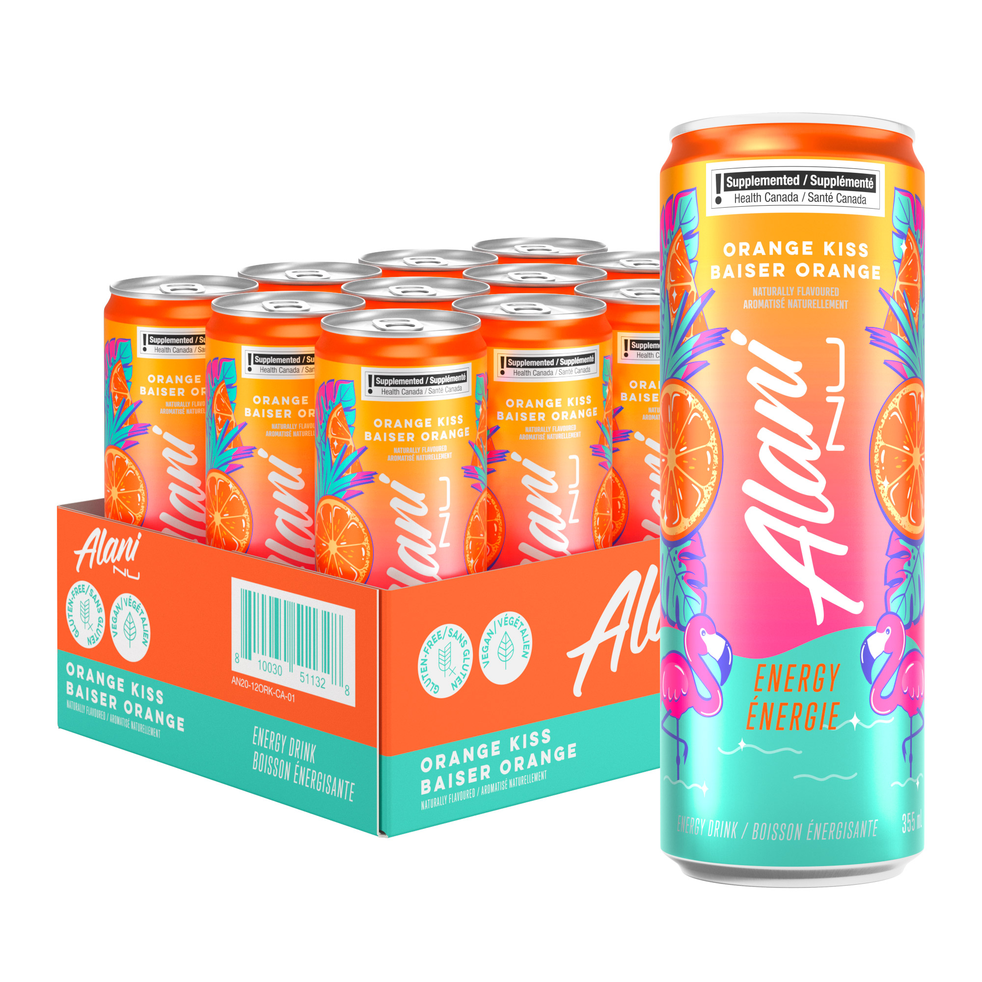 Alani Nu Energy Drink Orange Kiss 355 ml, 12-pack