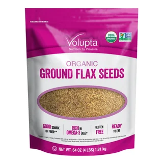 VOLUPTA ORGANIC FLAX SEEDS 4 LB