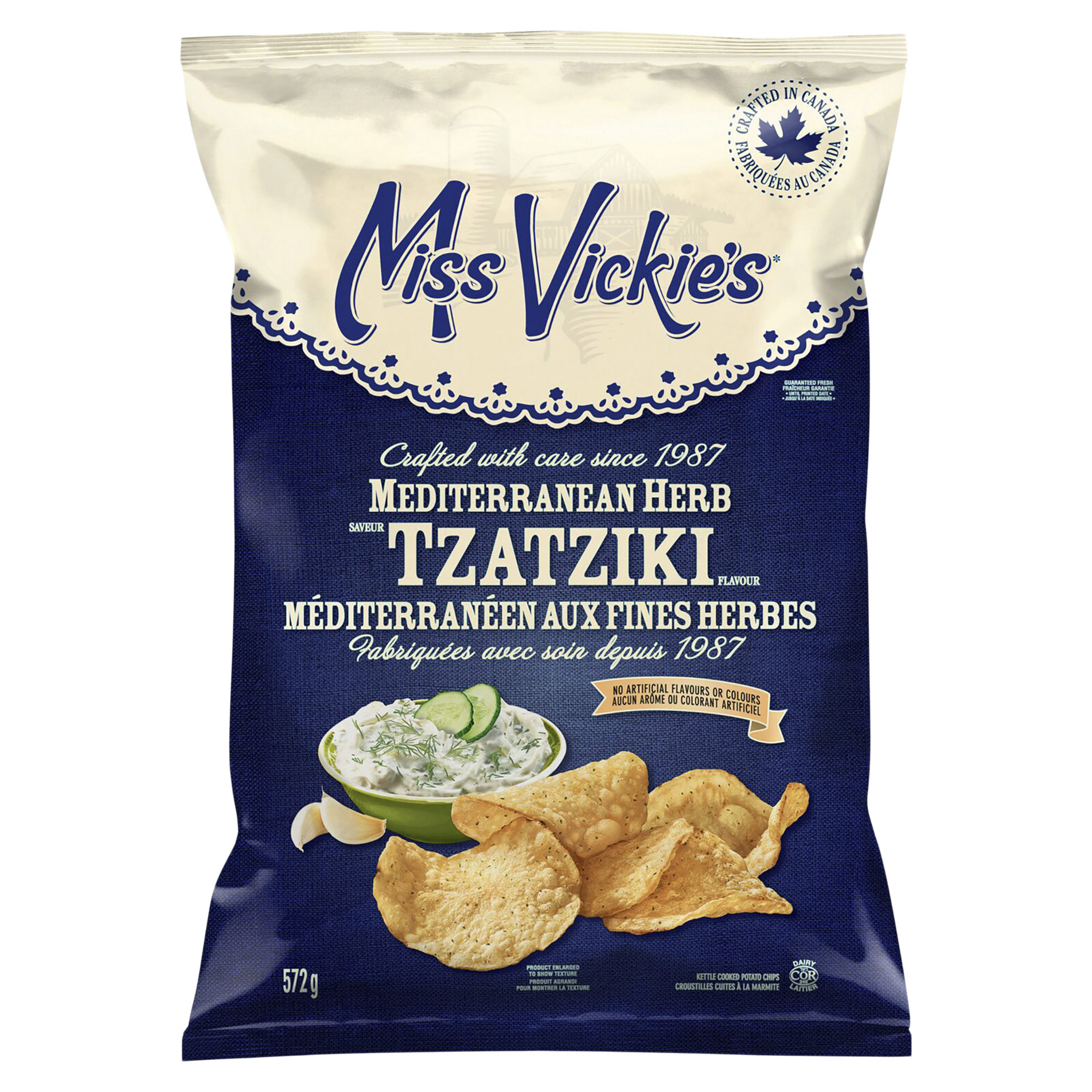 Miss Vickie's Mediterranean Herb Tzatziki Potato Chips, 572 g