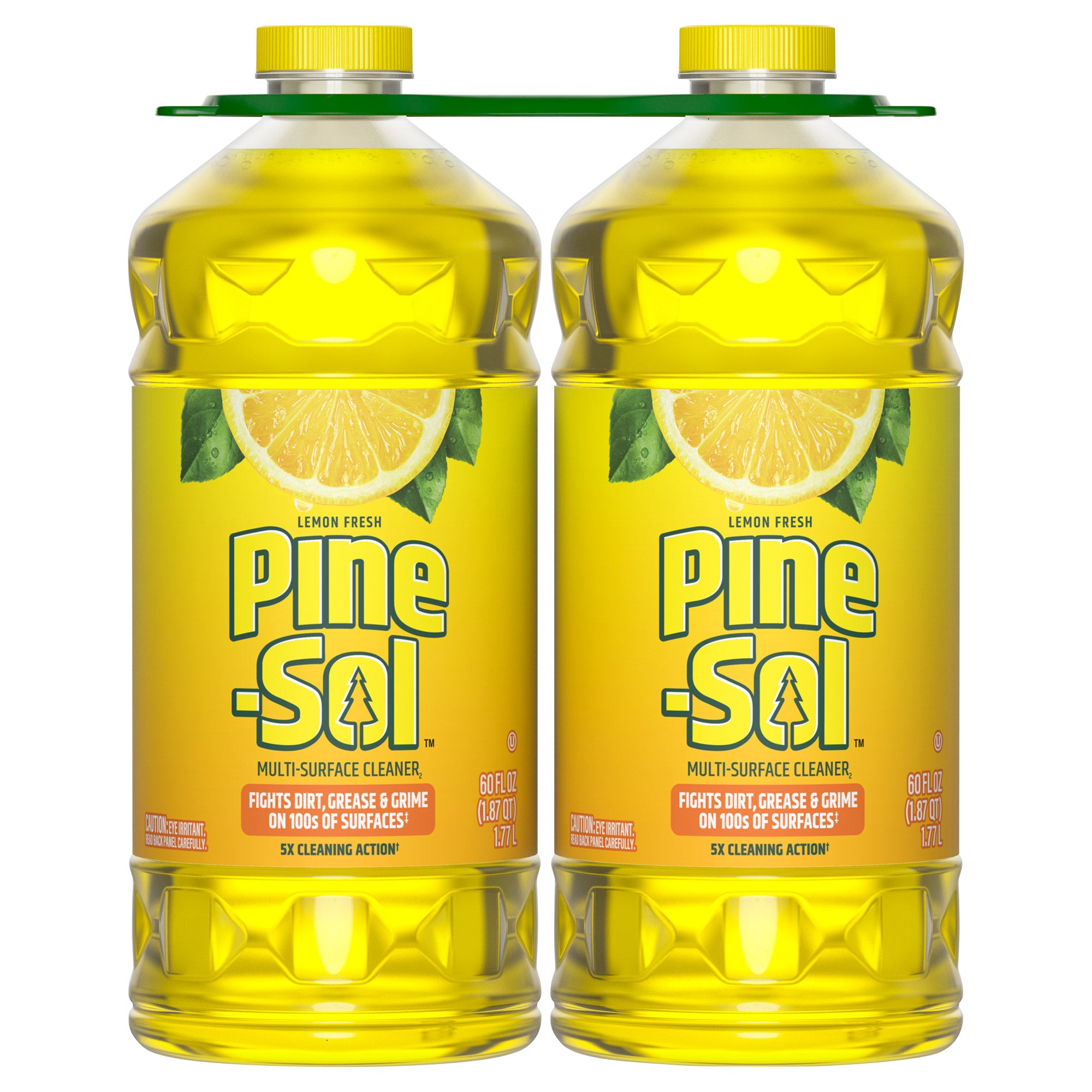 Pine-Sol Multi-Surface Cleaner, Lemon Fresh, 60 fl oz, 2-count