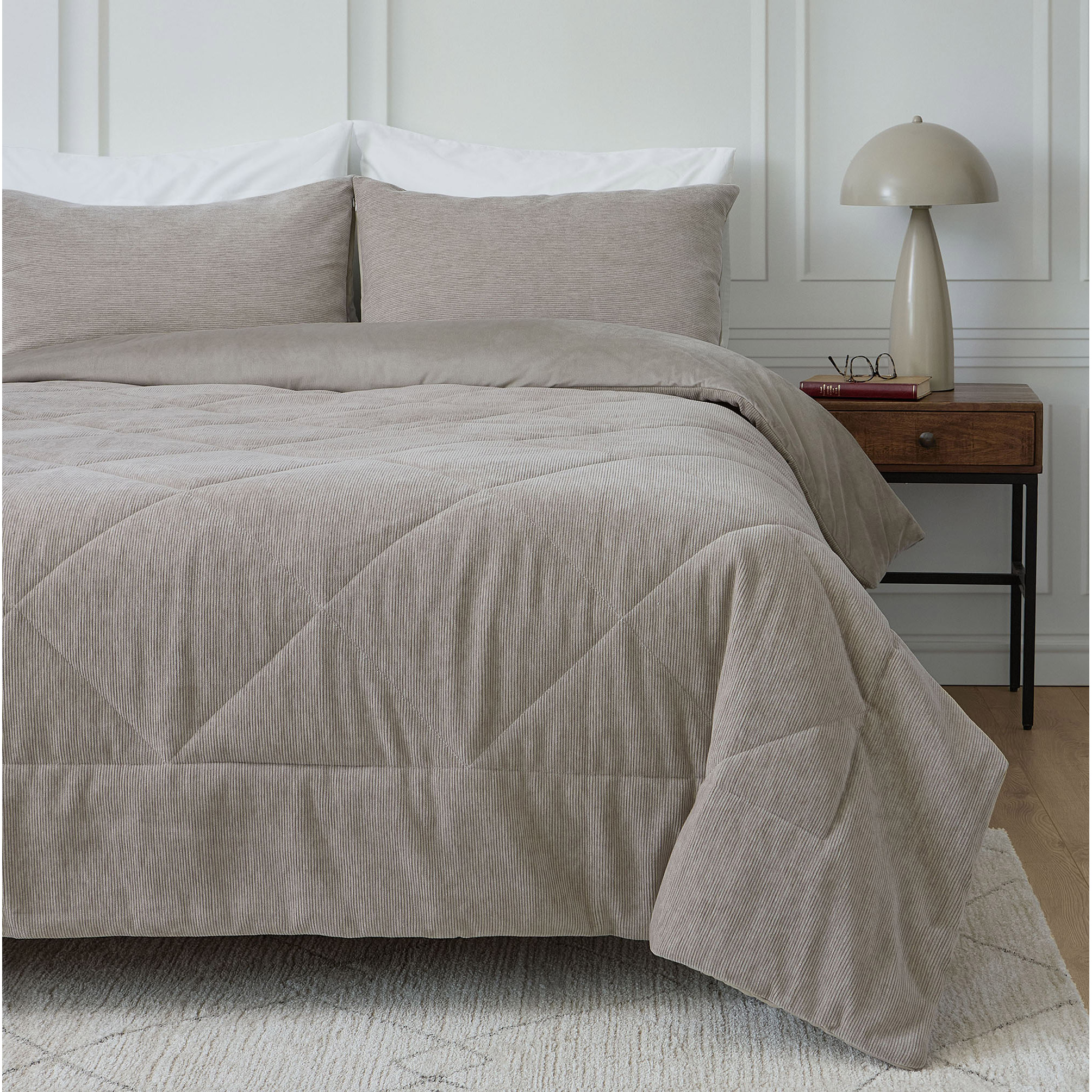 Roots Home Corduroy Comforter Set, 3-piece