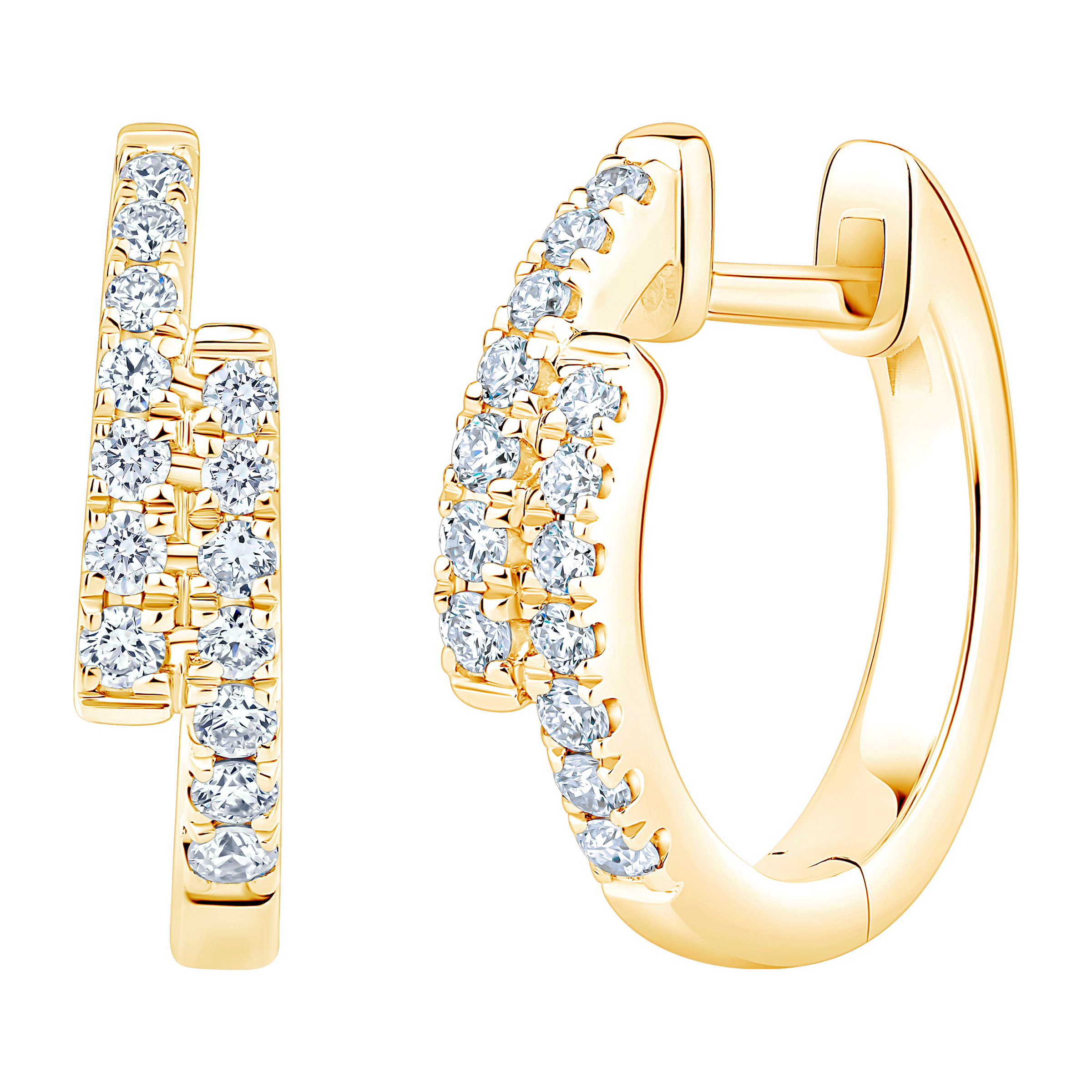 Round Brilliant Diamond Hoop Earrings (0.20 ctw)