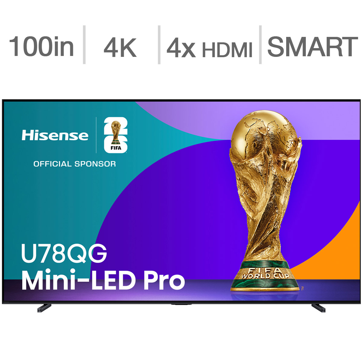Hisense 100" Class - U78QG Series - 4K QLED Mini LED Pro TV