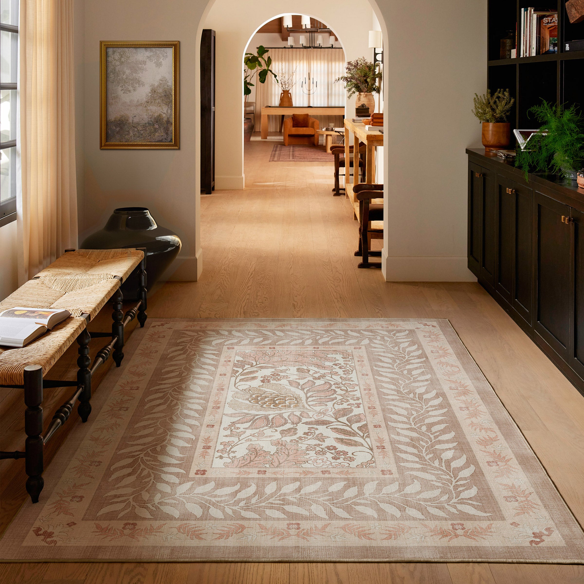 Ruggable Flatwoven Washable Laurel Rug, 5' x 7' - Pink