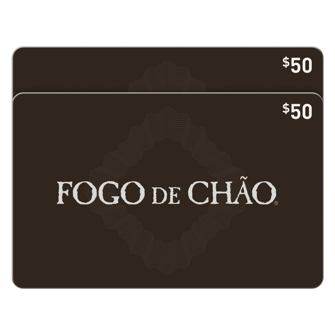 Fogo de Chao Brazilian Steakhouse Two Restaurant $50 eGift Cards ($100 Value)