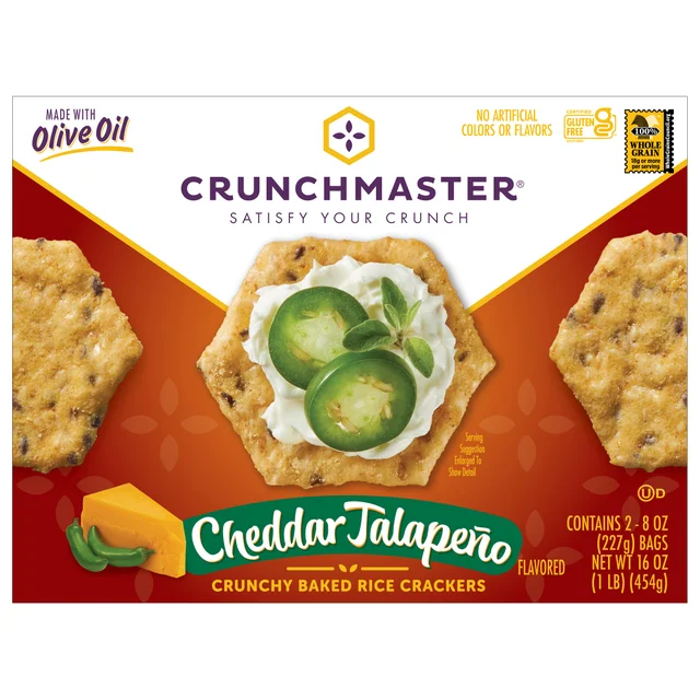 CRUNCHMASTER CHEDDAR JALAPENO 16 OUNCE BOX