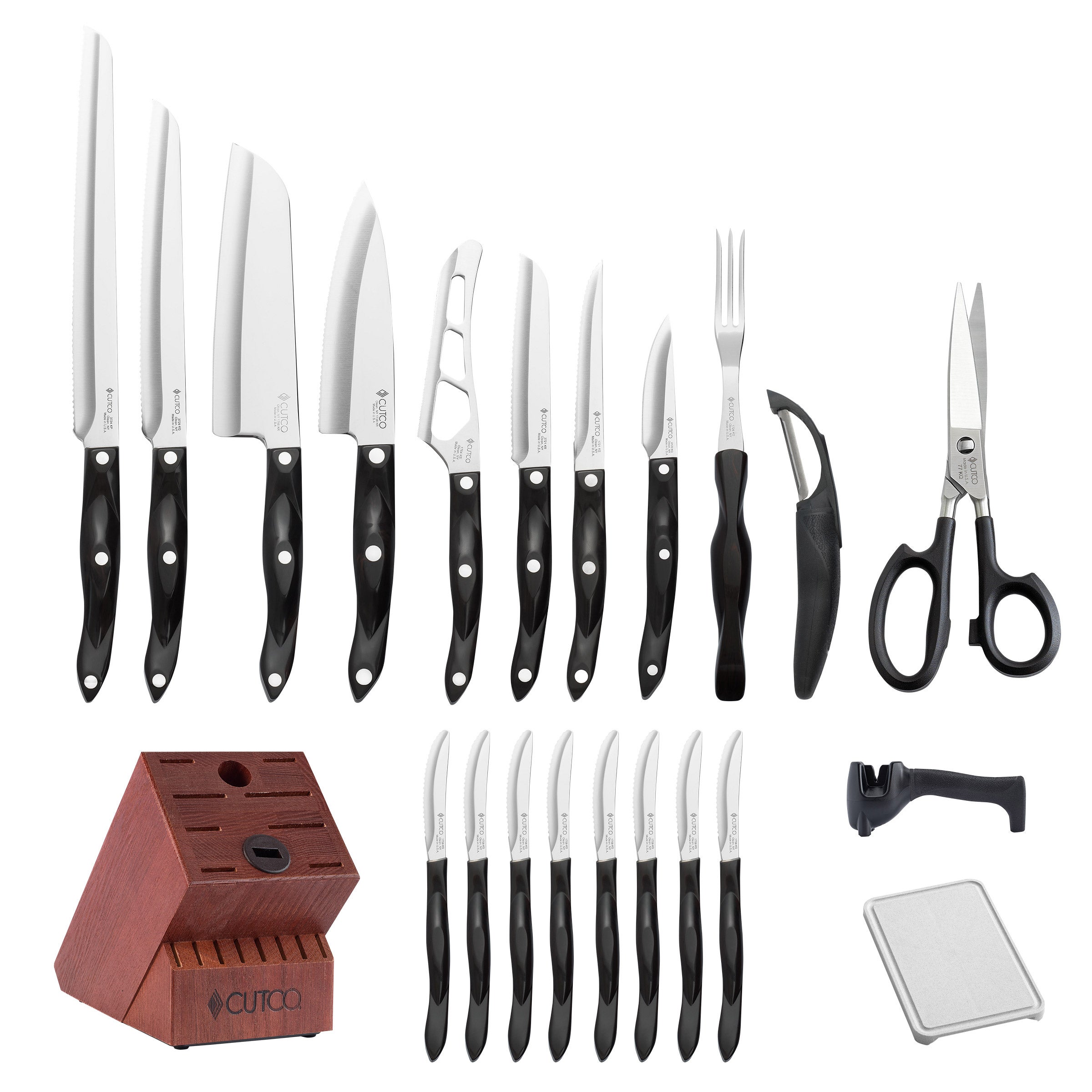 Cutco High-Carbon Stainless Steel 22-piece Knife Block Set