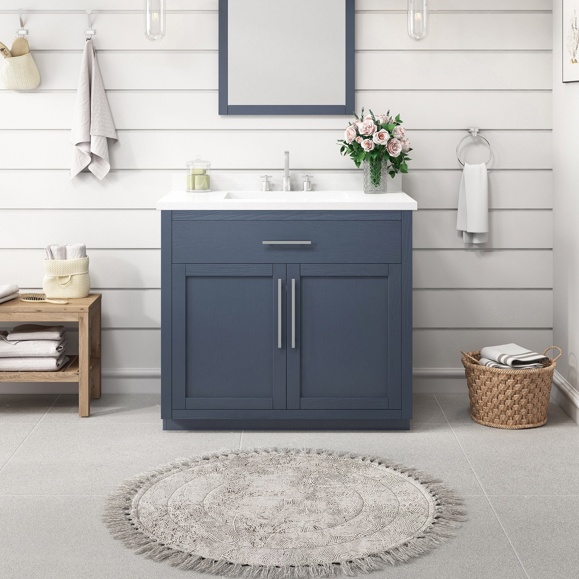 OVE Decors Kaya Bath Vanity in Blue | Costco