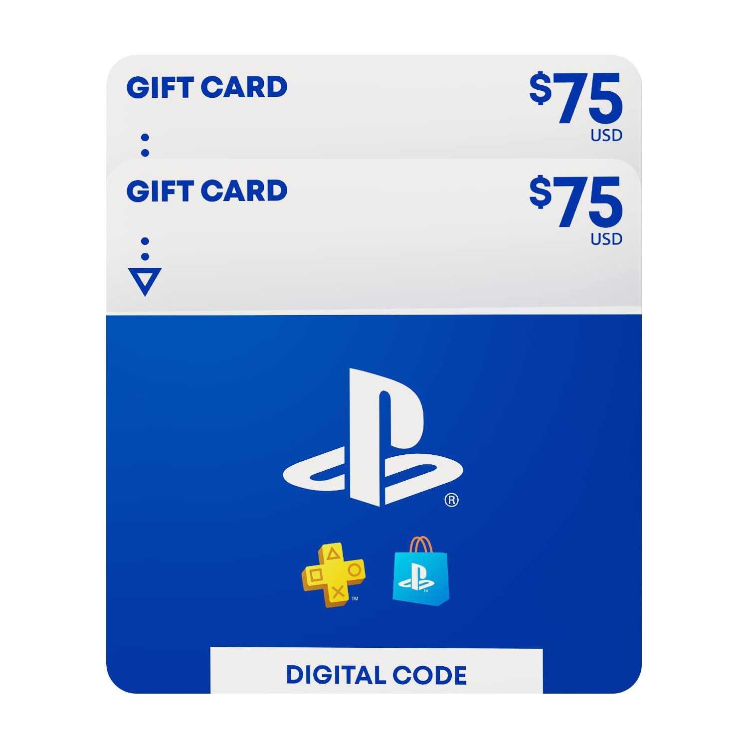 Sony PlayStation - Two $75 eGift Cards Digital Download