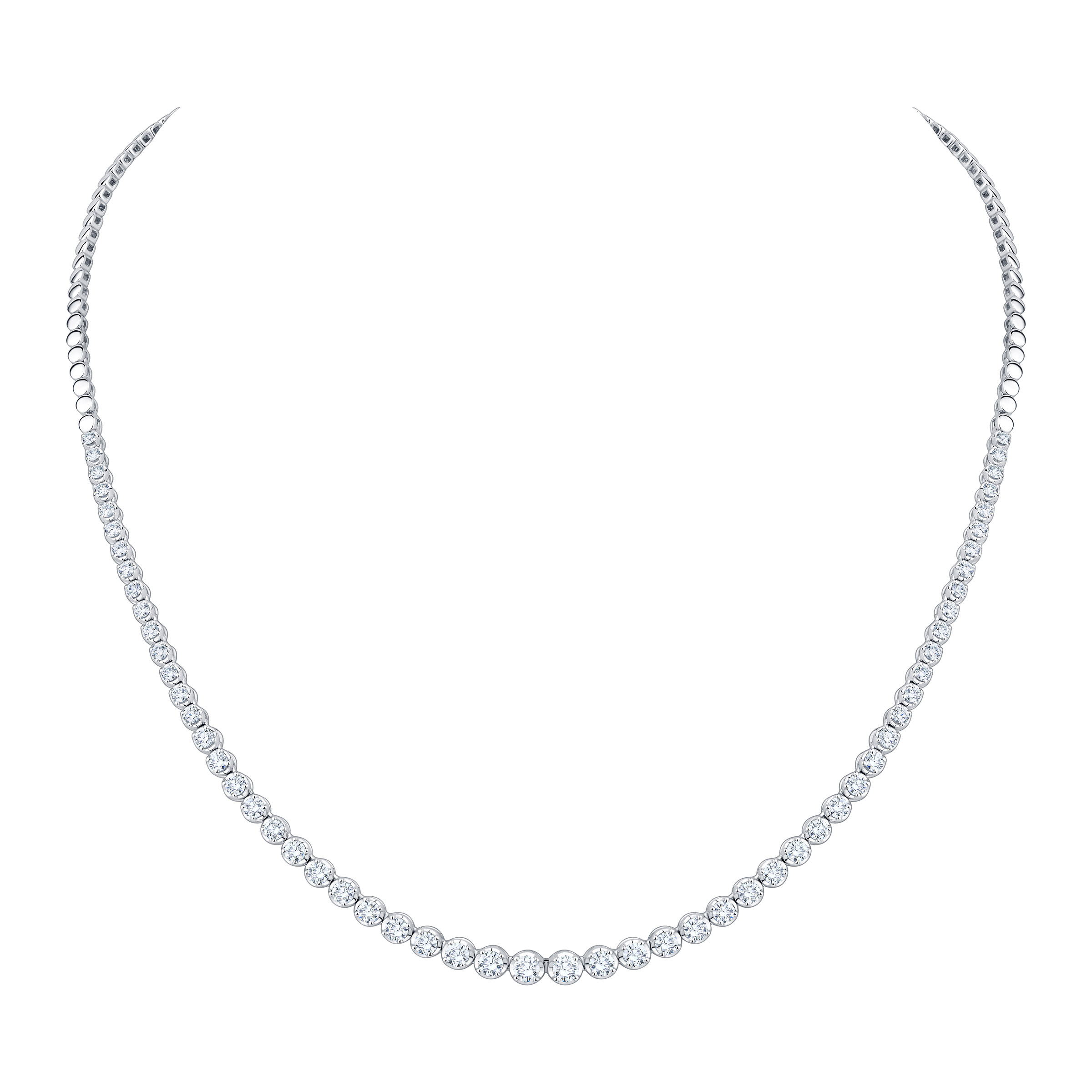 Round Brilliant Diamond Necklace (3.00 ctw)